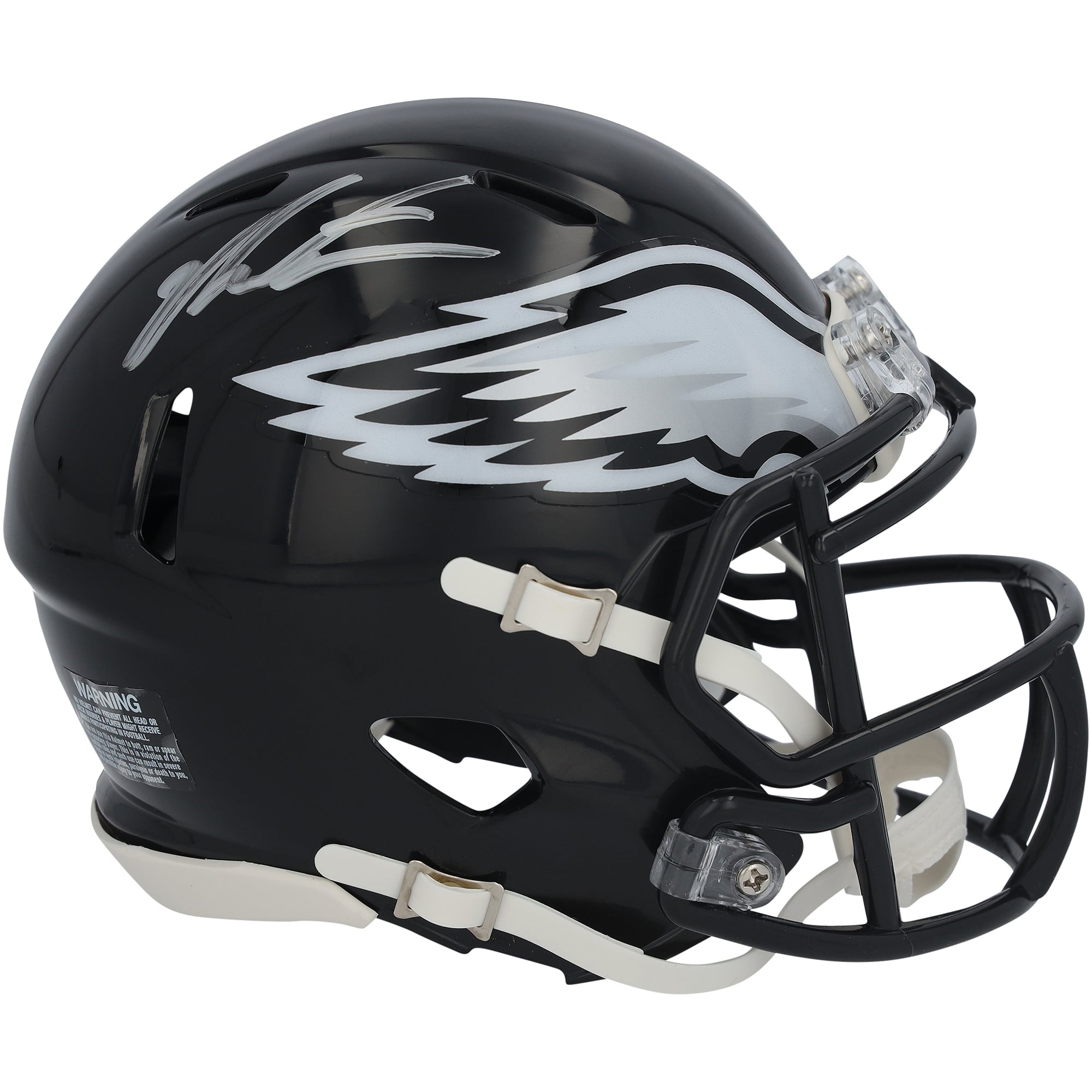 Casco Riddell Alternate Speed ​​Mini 2022 autografato da Jalen Carter dei Philadelphia Eagles.