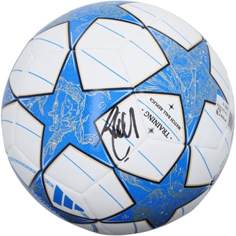 Luis Díaz Bayern Munich Autographed UEFA Champions League White/Blue Soccer Ball