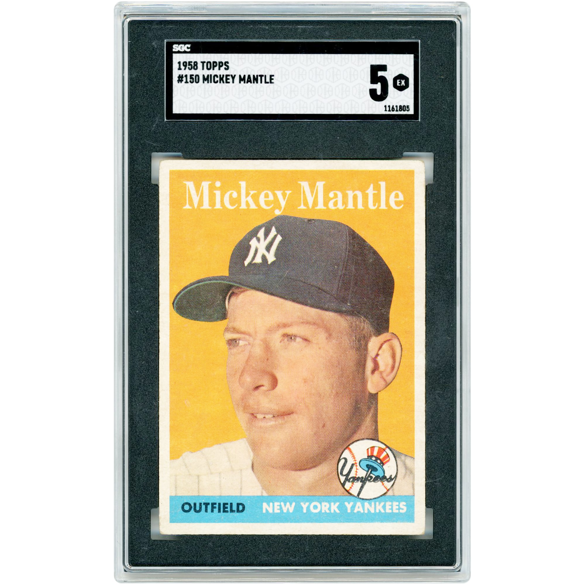 V106832 Yankee Mickey Mantle New York Yankees 1958 Topps #150 Autenticado por SGC 5 Tarjetas Mickey Mantle UNS TPP TRADING CARDS 46203 COLTRC CV01BB5640 #13