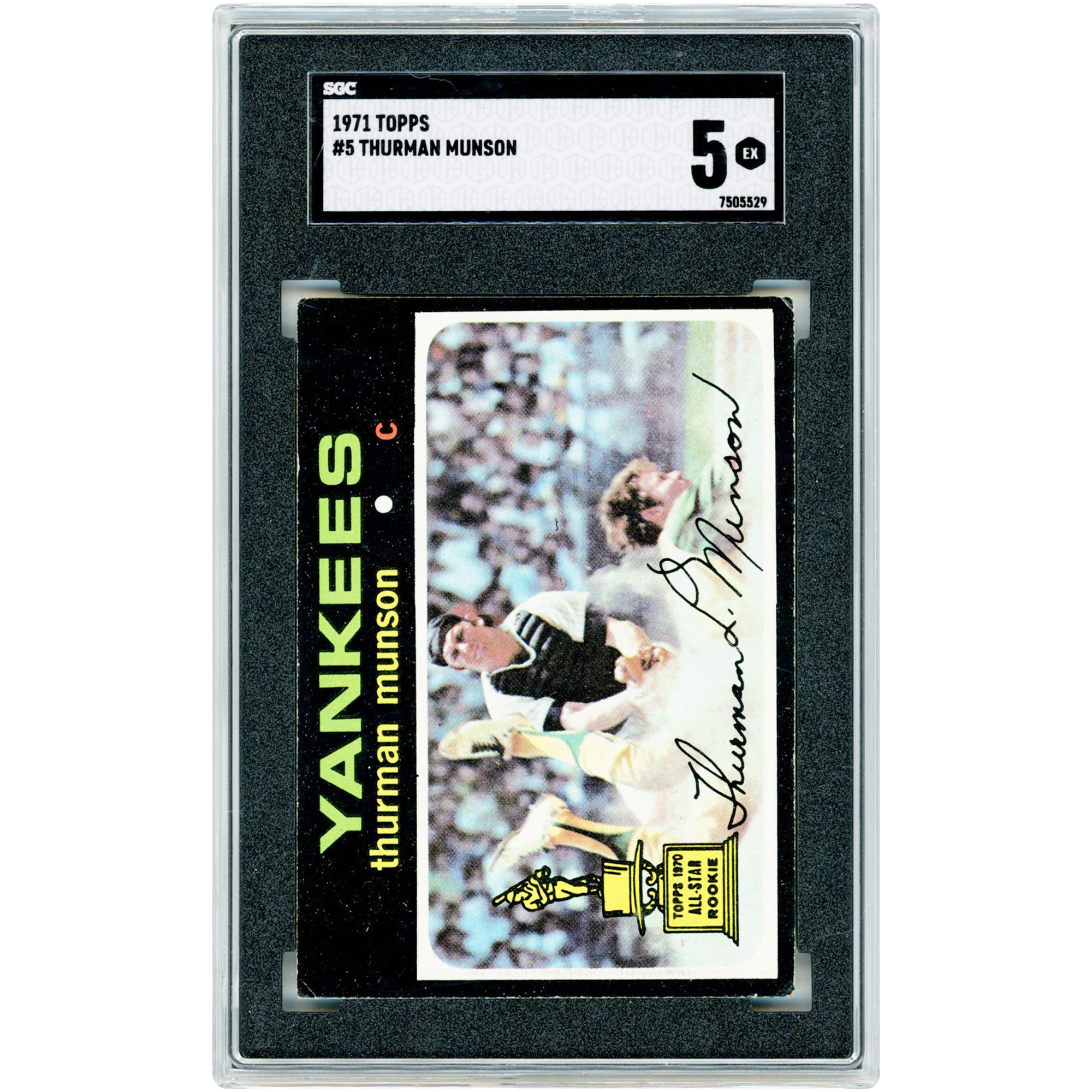 V106832 Yankee Thurman Munson New York Yankees 1971 Topps #5 SGC Autenticato 5 carte Thurman Munson UNS TPP TRADING CARDS 46203 COLTRC CV01BB5659 #31