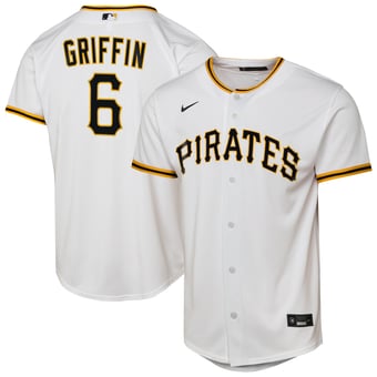 Youth Nike Konnor Griffin White Pittsburgh Pirates Home Replica Jersey