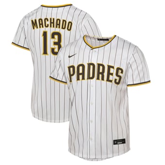 Youth Nike Manny Machado White San Diego Padres Home Replica Jersey