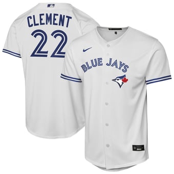 Youth Nike Ernie Clement White Toronto Blue Jays Home Replica Jersey