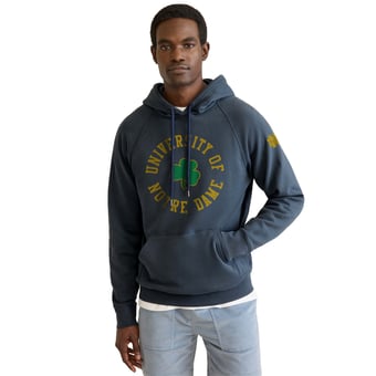 Men's FAHERTY Navy Notre Dame Fighting Irish High Standard Fleece Hoodie