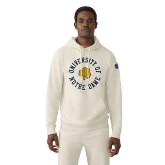 Men's FAHERTY Heather Gray Notre Dame Fighting Irish High Standard Fleece Hoodie
