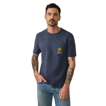 Men's FAHERTY Navy Notre Dame Fighting Irish Sunwashed Pocket T-Shirt