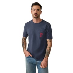 Men's FAHERTY Navy Pennsylvania Quakers Sunwashed Pocket T-Shirt