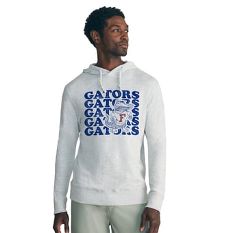 Men's FAHERTY Heather Gray Florida Gators Sunwashed Slub Hoodie