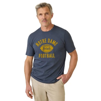 Men's FAHERTY Navy Notre Dame Fighting Irish Sunwashed T-Shirt