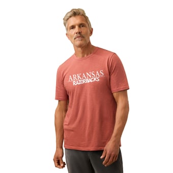 Men's FAHERTY Maroon Arkansas Razorbacks Sunwashed T-Shirt