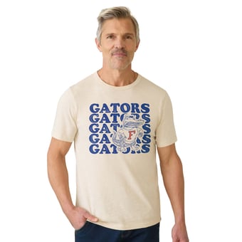 Men's FAHERTY Beige Florida Gators Sunwashed T-Shirt