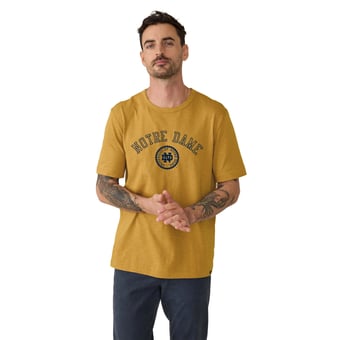 Men's FAHERTY Gold Notre Dame Fighting Irish Sunwashed T-Shirt