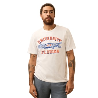 Men's FAHERTY White Florida Gators Sunwashed T-Shirt