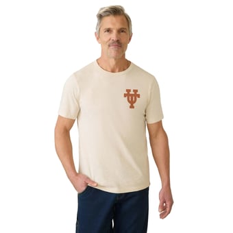 Men's FAHERTY Beige Texas Longhorns Sunwashed T-Shirt