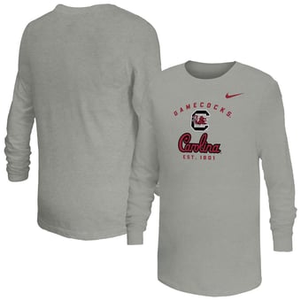 Youth Nike  Gray South Carolina Gamecocks Legend Dri-FIT Long Sleeve T-Shirt