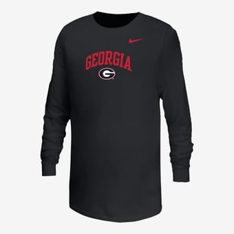 Youth Nike  Black Georgia Bulldogs Arched Core Long Sleeve T-Shirt