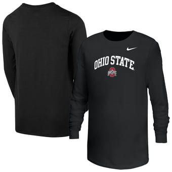 Youth Nike  Black Ohio State Buckeyes Arched Core Long Sleeve T-Shirt