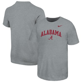 Youth Nike  Heather Gray Alabama Crimson Tide Arched Name Drop T-Shirt
