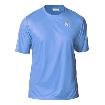 Men's Columbia Light Blue Kansas City Royals  Terminal Tackle Omni-Shade T-Shirt