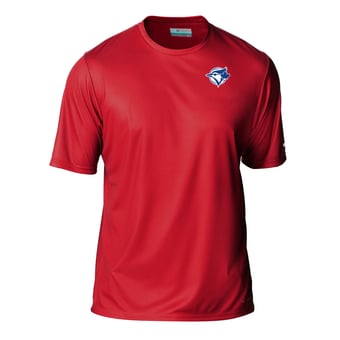 Men's Columbia Red Toronto Blue Jays  Terminal Tackle Omni-Shade T-Shirt