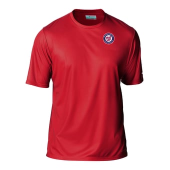 Men's Columbia Red Washington Nationals  Terminal Tackle Omni-Shade T-Shirt