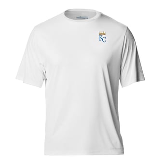 Men's Columbia White Kansas City Royals  Terminal Tackle Omni-Shade T-Shirt