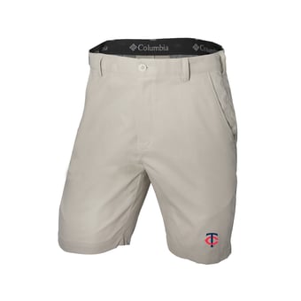 Men's Columbia Tan Minnesota Twins  Omni-Wick Lie Angle Shorts