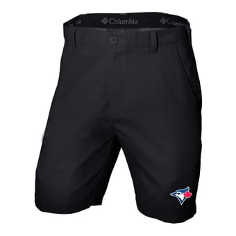 Men's Columbia Black Toronto Blue Jays  Omni-Wick Lie Angle Shorts