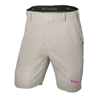 Men's Columbia Tan Philadelphia Phillies  Omni-Wick Lie Angle Shorts