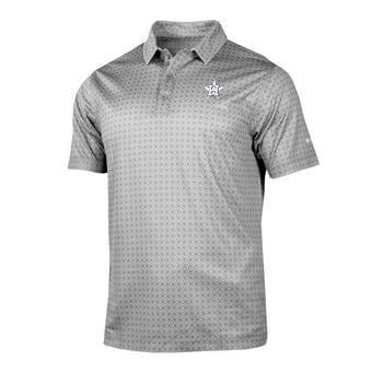 Men's Columbia Gray Houston Astros Dusk Diamond Polo