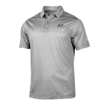 Men's Columbia Gray New York Mets Dusk Diamond Polo