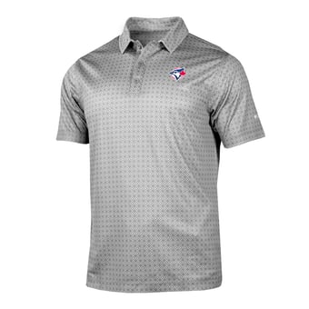 Men's Columbia Gray Toronto Blue Jays Dusk Diamond Polo