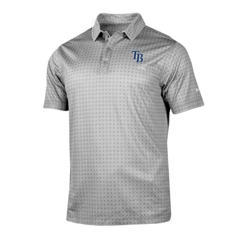 Men's Columbia Gray Tampa Bay Rays Dusk Diamond Polo