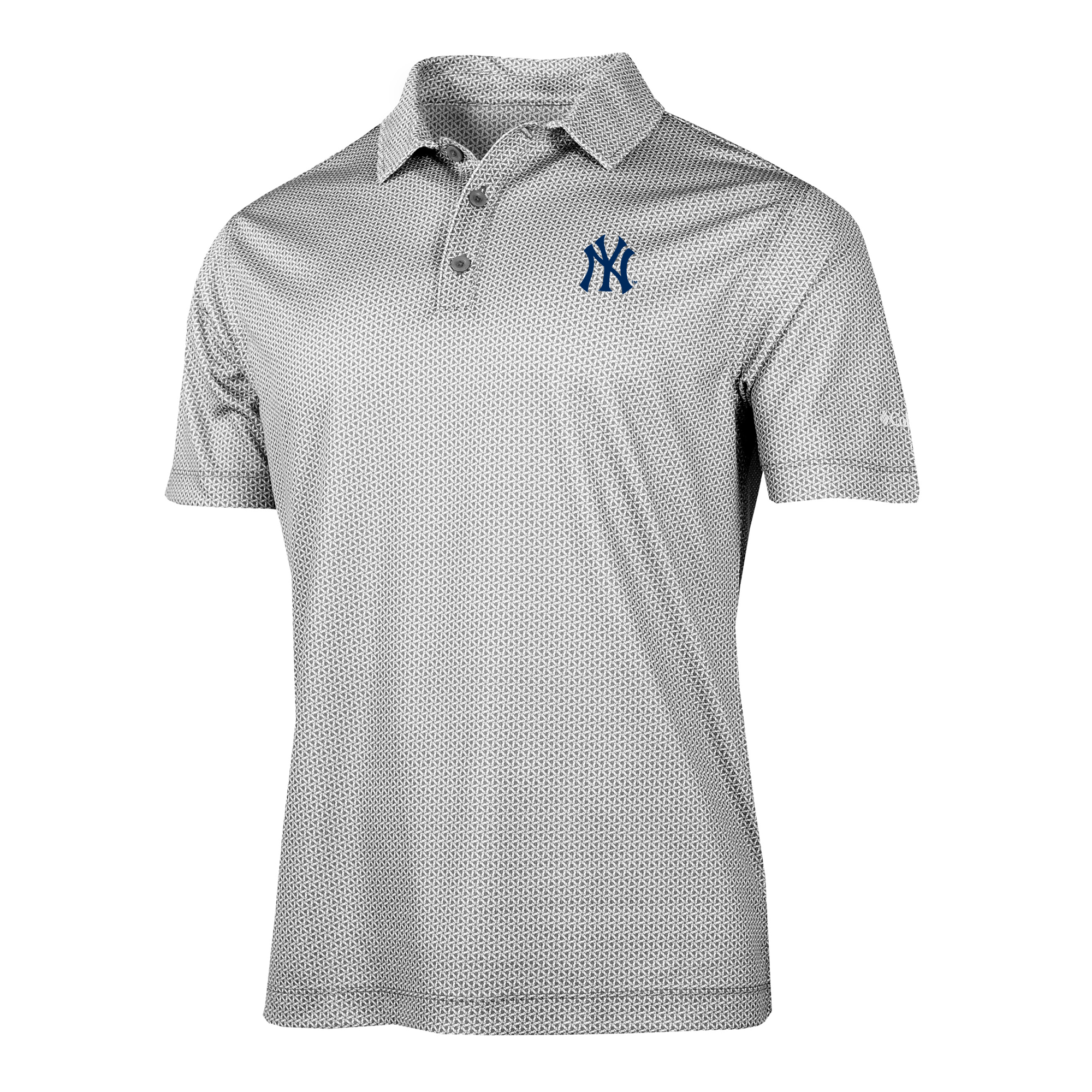 Men's Columbia Gray New York Yankees Crosscurrent Polo