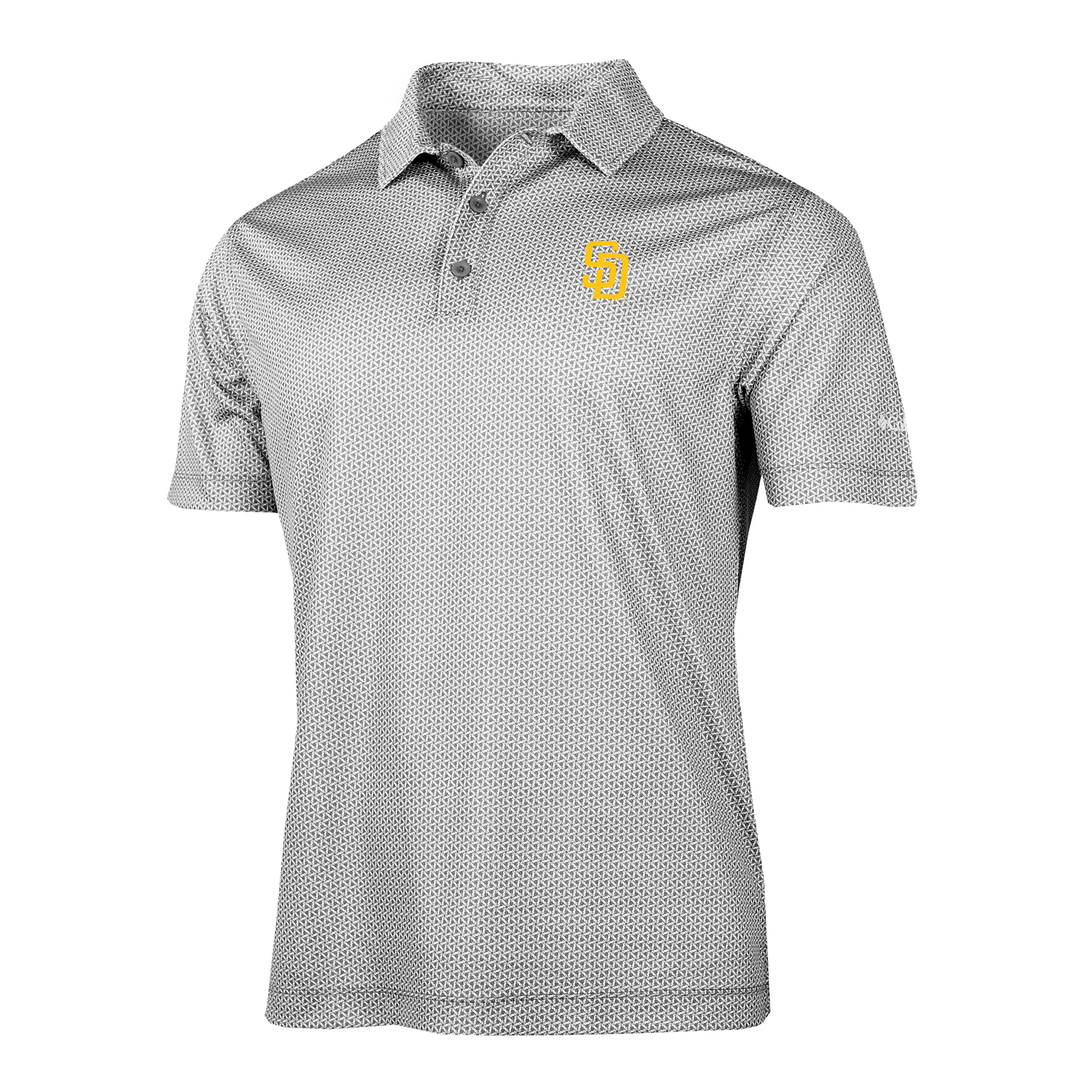 Men's Columbia Gray San Diego Padres Crosscurrent Polo