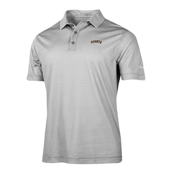 Men's Columbia Gray San Francisco Giants Crosscurrent Polo