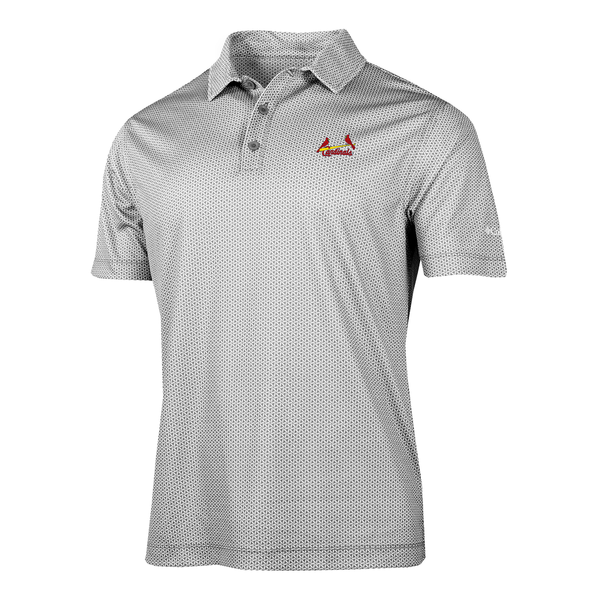 Men's Columbia Gray St. Louis Cardinals Crosscurrent Polo