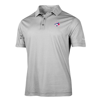 Men's Columbia Gray Toronto Blue Jays Crosscurrent Polo