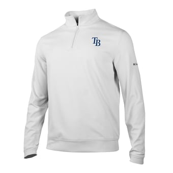 Men's Columbia Gray Tampa Bay Rays Crosscurrent Polo