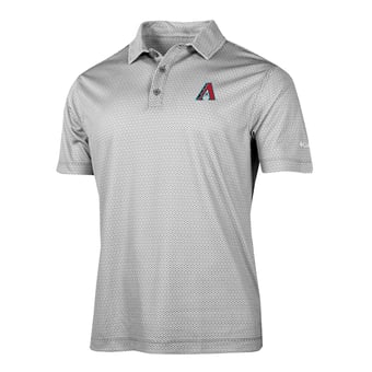 Men's Columbia Gray Arizona Diamondbacks Crosscurrent Polo
