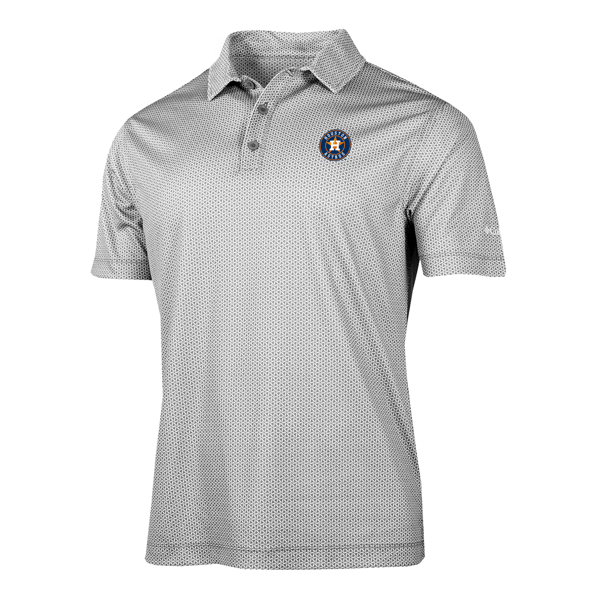 Men's Columbia Gray Houston Astros Crosscurrent Polo