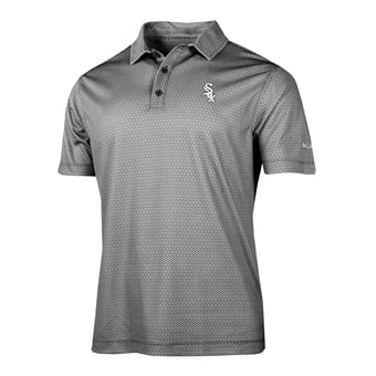 Men's Columbia Black Chicago White Sox Crosscurrent Polo