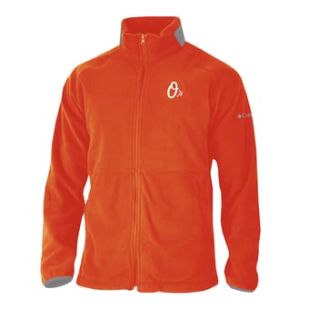 Men's Columbia Orange Baltimore Orioles  Everest Ridge Full-Zip Fleece Jacket