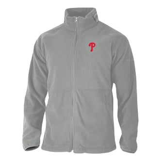 Men's Columbia Gray Philadelphia Phillies  Everest Ridge Full-Zip Fleece Jacket