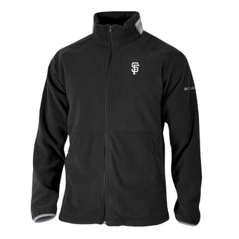 Men's Columbia Black San Francisco Giants  Everest Ridge Full-Zip Fleece Jacket