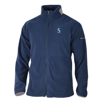 Men's Columbia Navy Seattle Mariners  Everest Ridge Full-Zip Fleece Jacket
