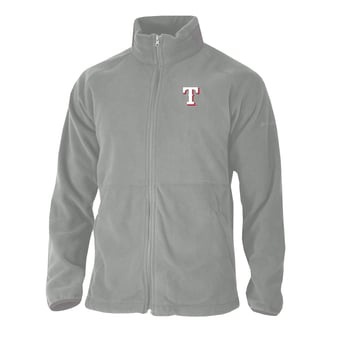 Men's Columbia Gray Texas Rangers  Everest Ridge Full-Zip Fleece Jacket