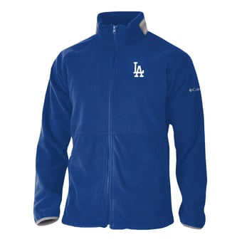 Men's Columbia Blue Los Angeles Dodgers  Everest Ridge Full-Zip Fleece Jacket