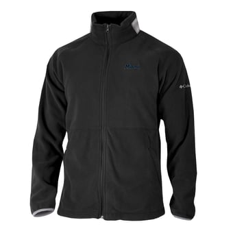 Men's Columbia Black Miami Marlins  Everest Ridge Full-Zip Fleece Jacket