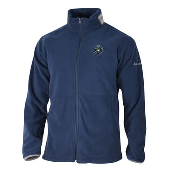 Men's Columbia Navy Milwaukee Brewers  Everest Ridge Full-Zip Fleece Jacket